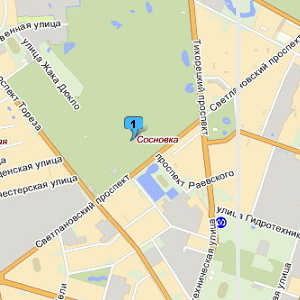 Сосновка на Яндекс.Картах 